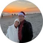Google review photo of a customer couple at the beach